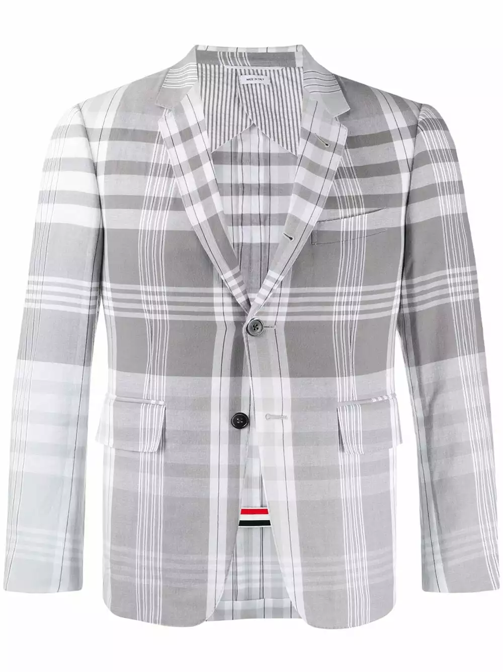 Thom Browne Plaid Madras print sport blazer suit & dinner jackets of men 1 Thom Browne plaid Madras-print sport blazer
