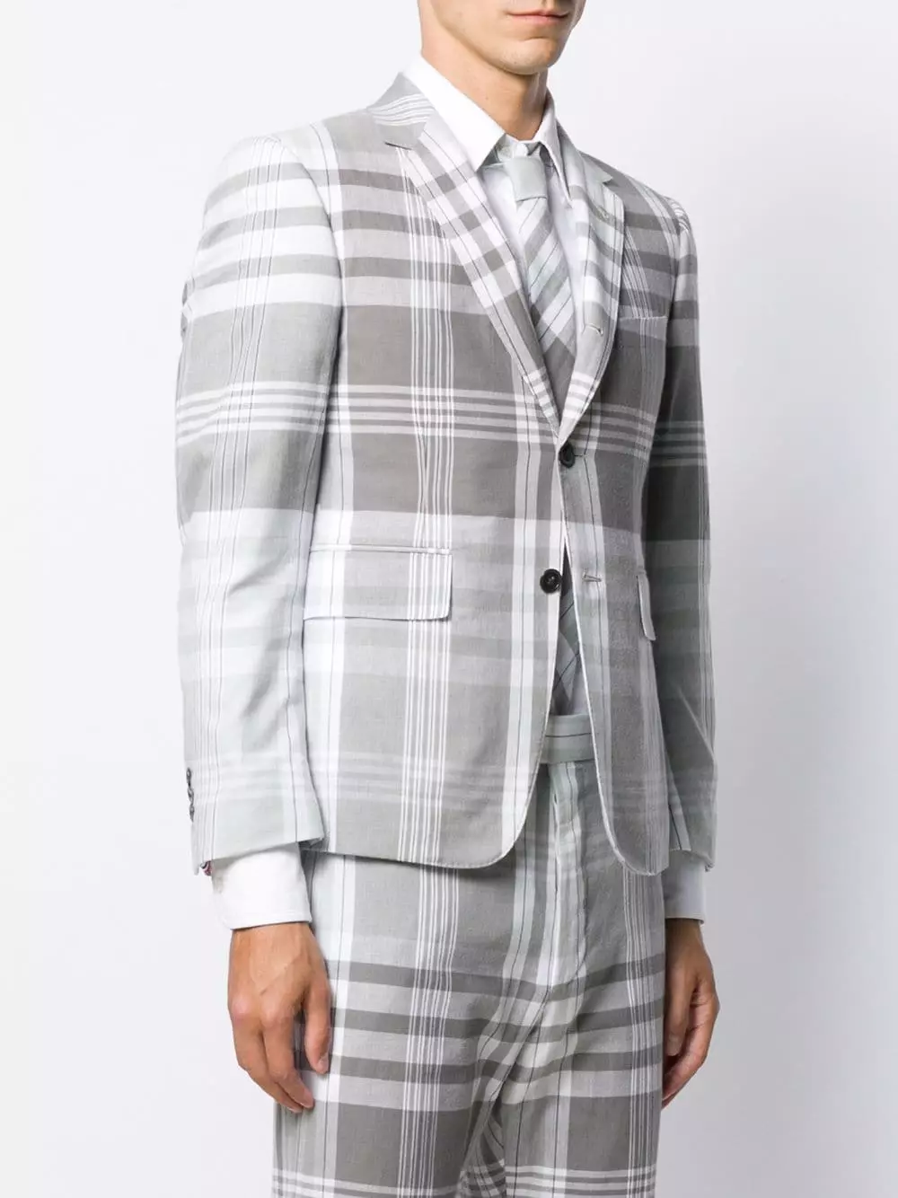 Thom Browne Plaid Madras print sport blazer suit & dinner jackets of men 3 Thom Browne plaid Madras-print sport blazer