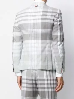 Thom Browne Plaid Madras print sport blazer suit & dinner jackets of men 10 Thom Browne plaid Madras-print sport blazer