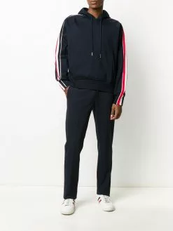 Thom Browne interlock RWB stripe hoodie