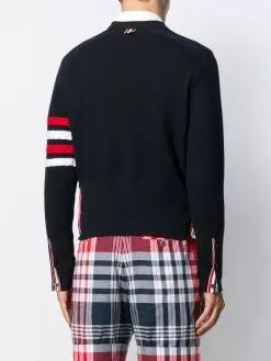 Thom Browne 4-Bar saddle sleeve sweater