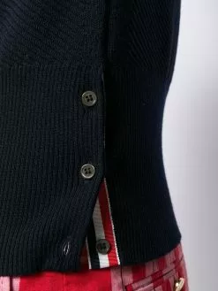Thom Browne 4-Bar saddle sleeve sweater