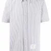 Thom Browne striped short-sleeved seersucker shirt