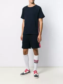 Thom Browne interlock RWB stripe shorts