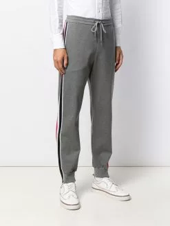 Thom Browne interlock RWB stripe track pants