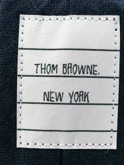 Thom Browne logo patch linen tie