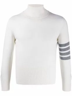 Thom Browne 4-Bar turtleneck jumper