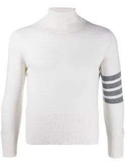Thom Browne 4-Bar turtleneck jumper