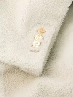 Thom Browne 4-Bar shearling sack overcoat