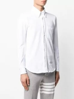 Thom Browne straight-fit piqué shirt