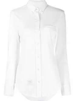 Thom Browne button-down piqué shirt