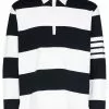 Thom Browne 4-stripe sleeve polo shirt