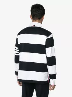 Thom Browne 4-stripe sleeve polo shirt