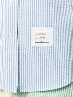 Thom Browne striped seersucker shirt