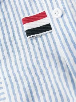 Thom Browne striped seersucker shirt