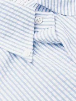 Thom Browne striped seersucker shirt