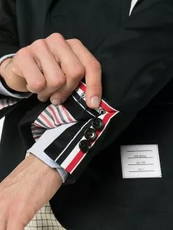 Thom Browne Unconstructed 4 Bar single breasted blazer blazers of men 9 Thom Browne unconstructed 4-Bar single-breasted blazer