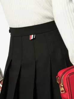 Thom Browne pleated step-hem mini skirt