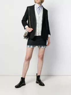 Thom Browne layered mini skirt
