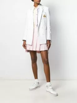 Thom Browne seersucker pleated miniskirt