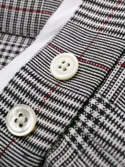 Thom Browne crisp linen pleated miniskirt