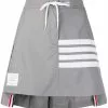 Thom Browne flyweight tech pleated 4-Bar miniskirt