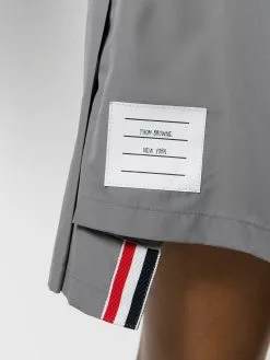 Thom Browne flyweight tech pleated 4-Bar miniskirt