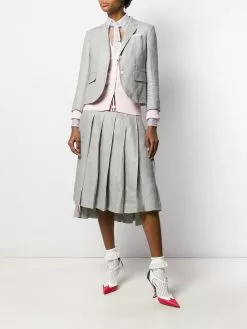 Thom Browne sheer mid-length shirt dress