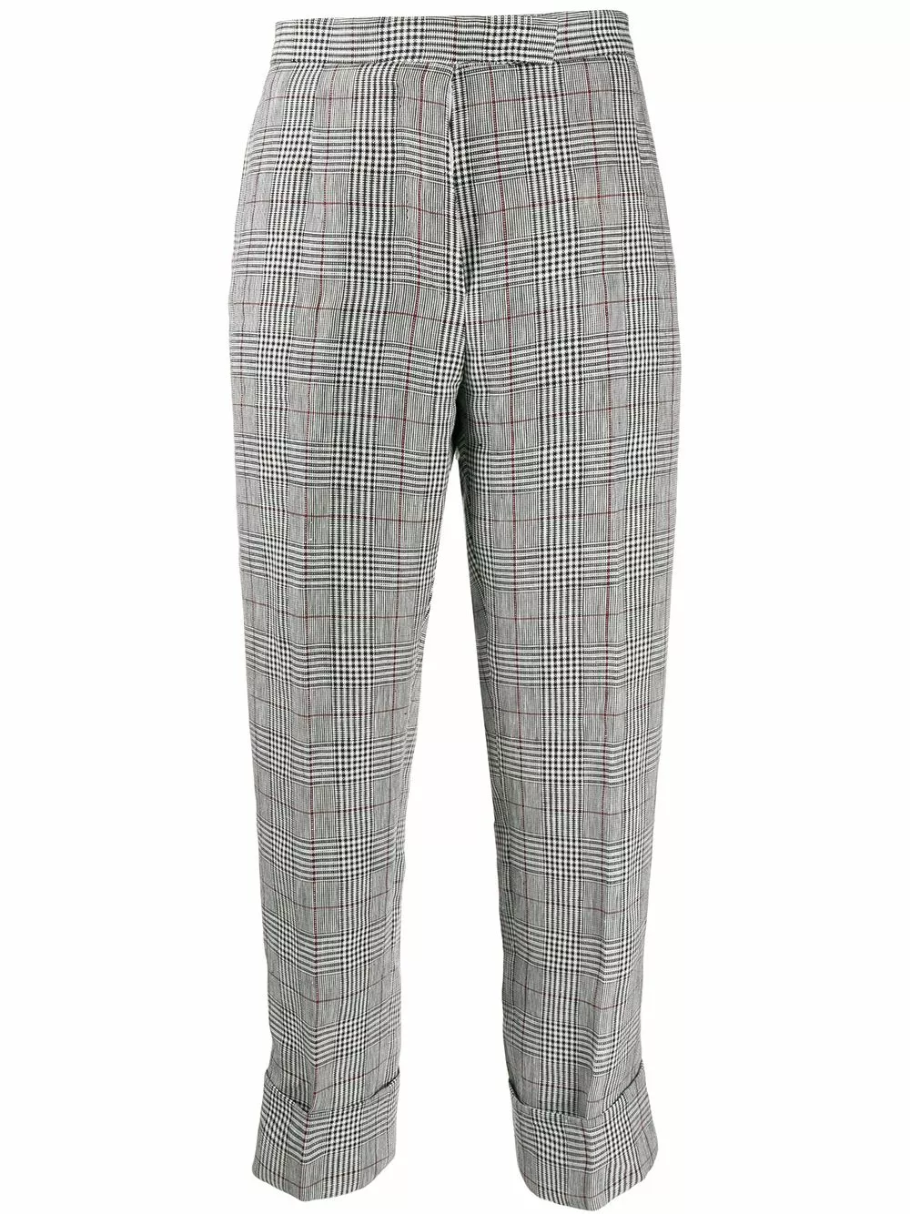 Thom Browne Check print cropped trousers cropped pants of women 1 Thom Browne check print cropped trousers