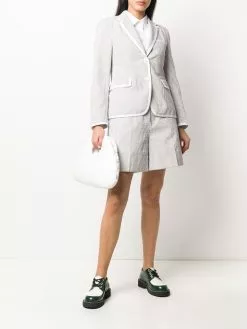 Thom Browne high-waist seersucker shorts