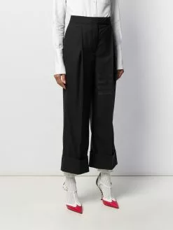 Thom Browne 4 Bar high waisted trousers cropped pants of women 9 Thom Browne 4-Bar high-waisted trousers