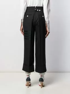 Thom Browne 4 Bar high waisted trousers cropped pants of women 10 Thom Browne 4-Bar high-waisted trousers