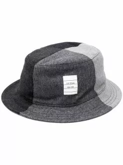 Thom Browne super 120s flannel bucket hat