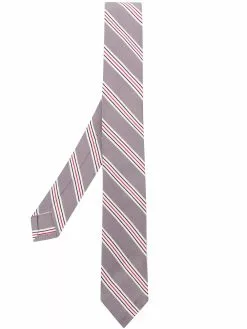 Thom Browne jacquard hairline stripe tie