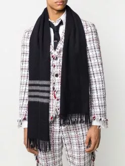Thom Browne cashmere 4-Bar scarf
