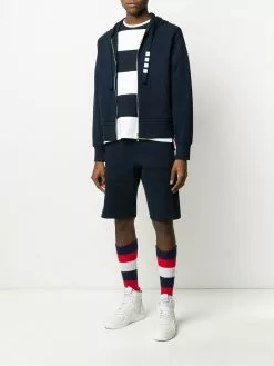 Thom Browne side vent 4-Bar track shorts