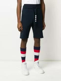 Thom Browne side vent 4-Bar track shorts