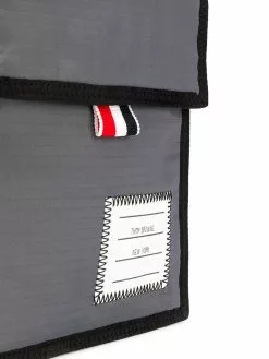 Thom Browne ripstop touch-strap neck pouch
