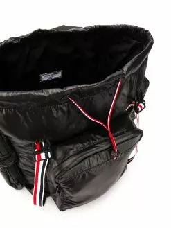 Thom Browne tricolour webbing ripstop backpack