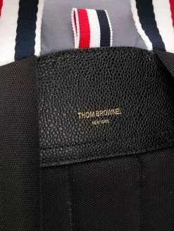 Thom Browne 4-Bar tricolour webbing ripstop backpack