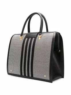 Thom Browne 4-Bar Prince of Wales check Mr. Thom tote