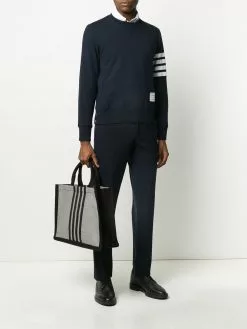 Thom Browne Prince of Wales print tote