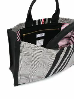 Thom Browne Prince of Wales print tote