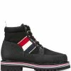 Thom Browne all terrain tricolour stripe ankle boots