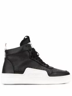 Thom Browne pebbled basketball hi-top sneakers