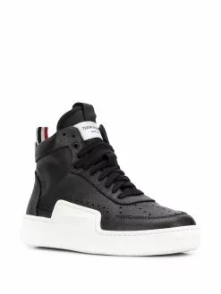 Thom Browne pebbled basketball hi-top sneakers
