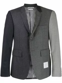 Thom Browne Fun-Mix super 120s flannel sport coat