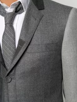 Thom Browne Fun-Mix super 120s flannel sport coat