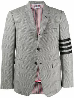 Thom Browne Prince of Wales 4-Bar sport blazer