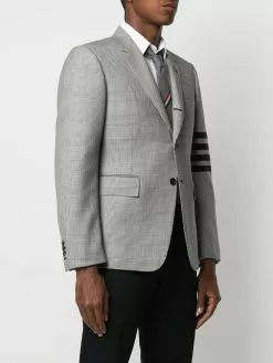 Thom Browne Prince of Wales 4-Bar sport blazer